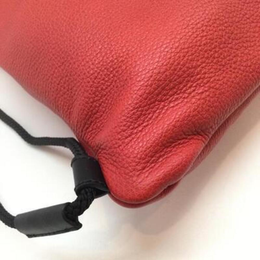 Gucci Drawstring Backpack Leather Red - image 8
